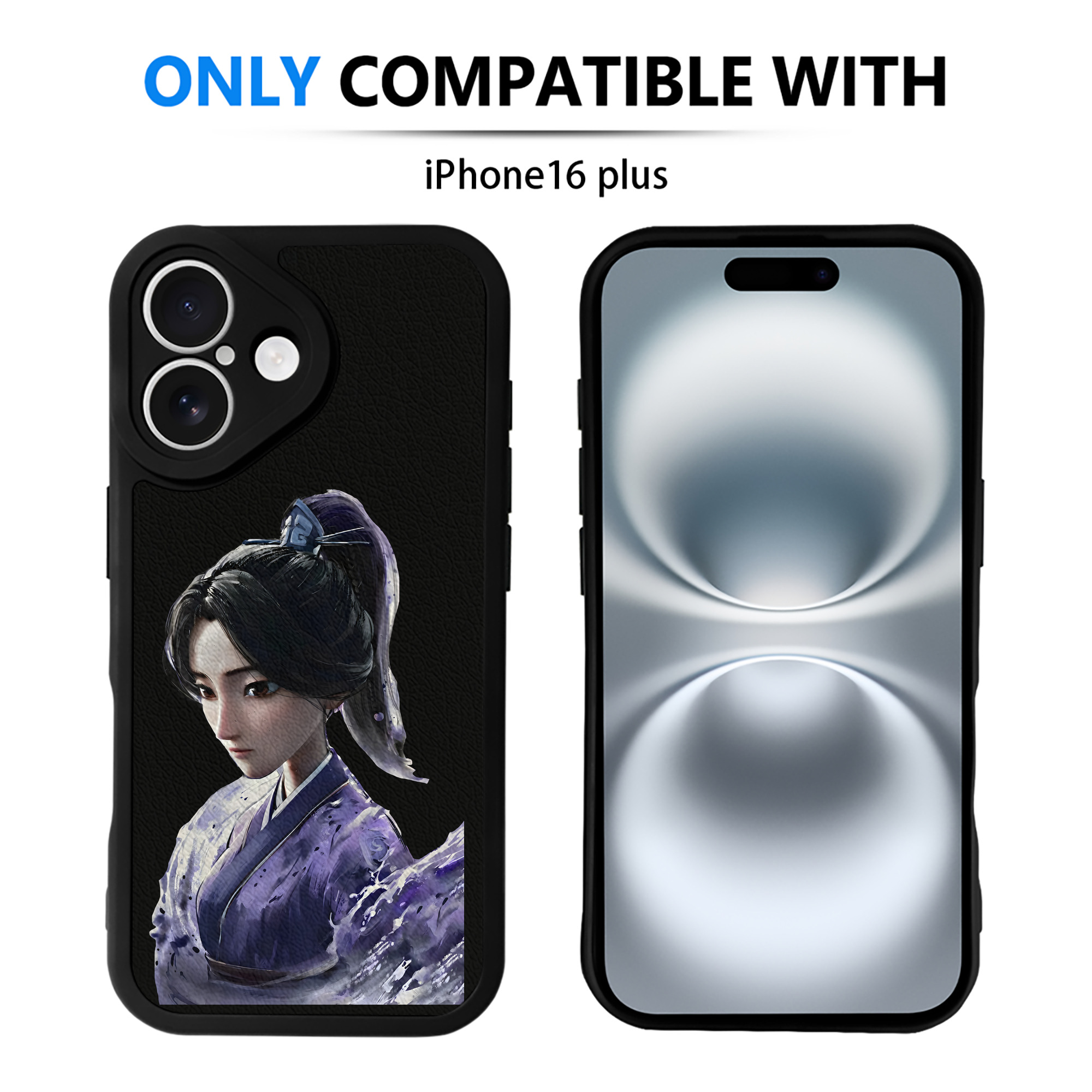 （画像用） Ne Zha 2 ナタ 魔童の大暴れ 【iPhone 16シリーズ対応】シリコンスマホケース（レザー調） 材質：シリコン